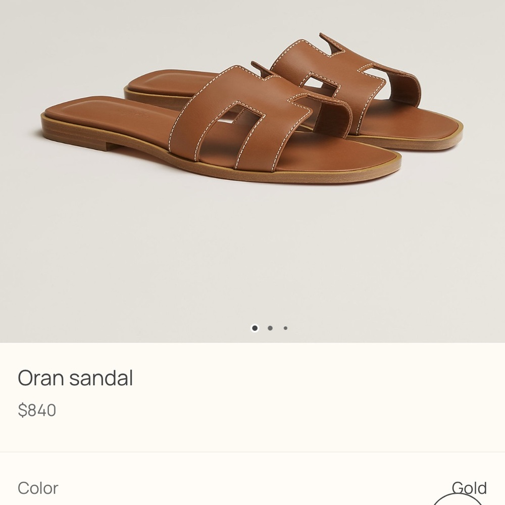 Hermes Brown Sandals Luxurious Leather Design